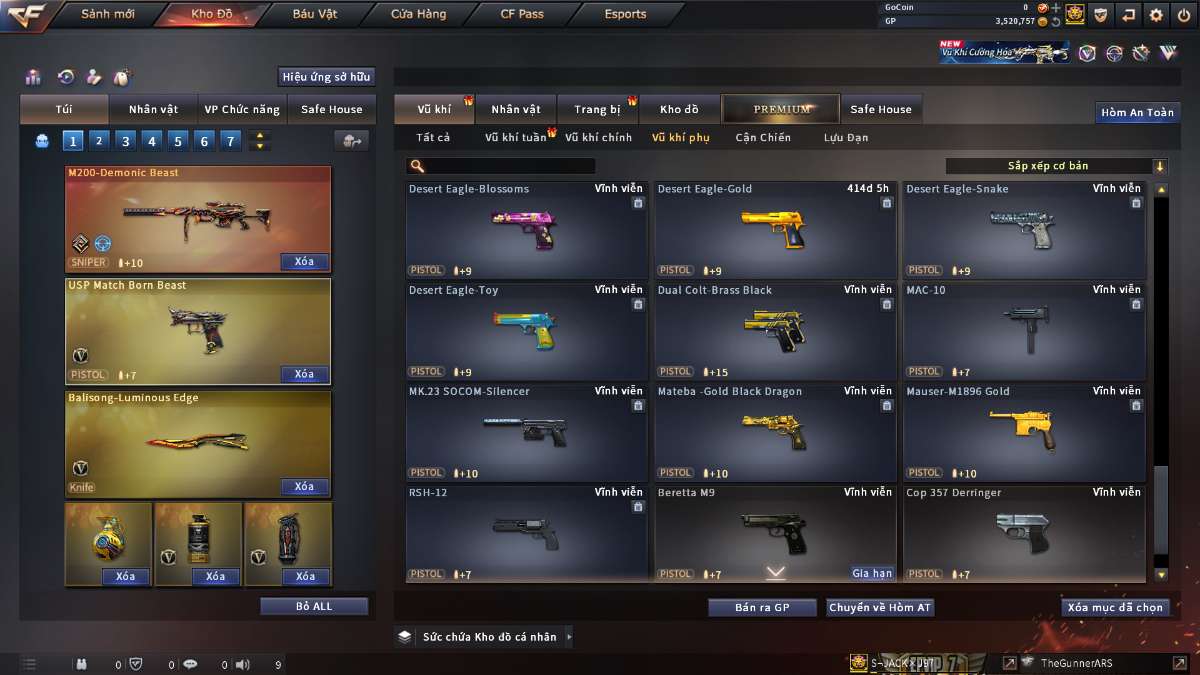 shop acc cf uy tin gia re